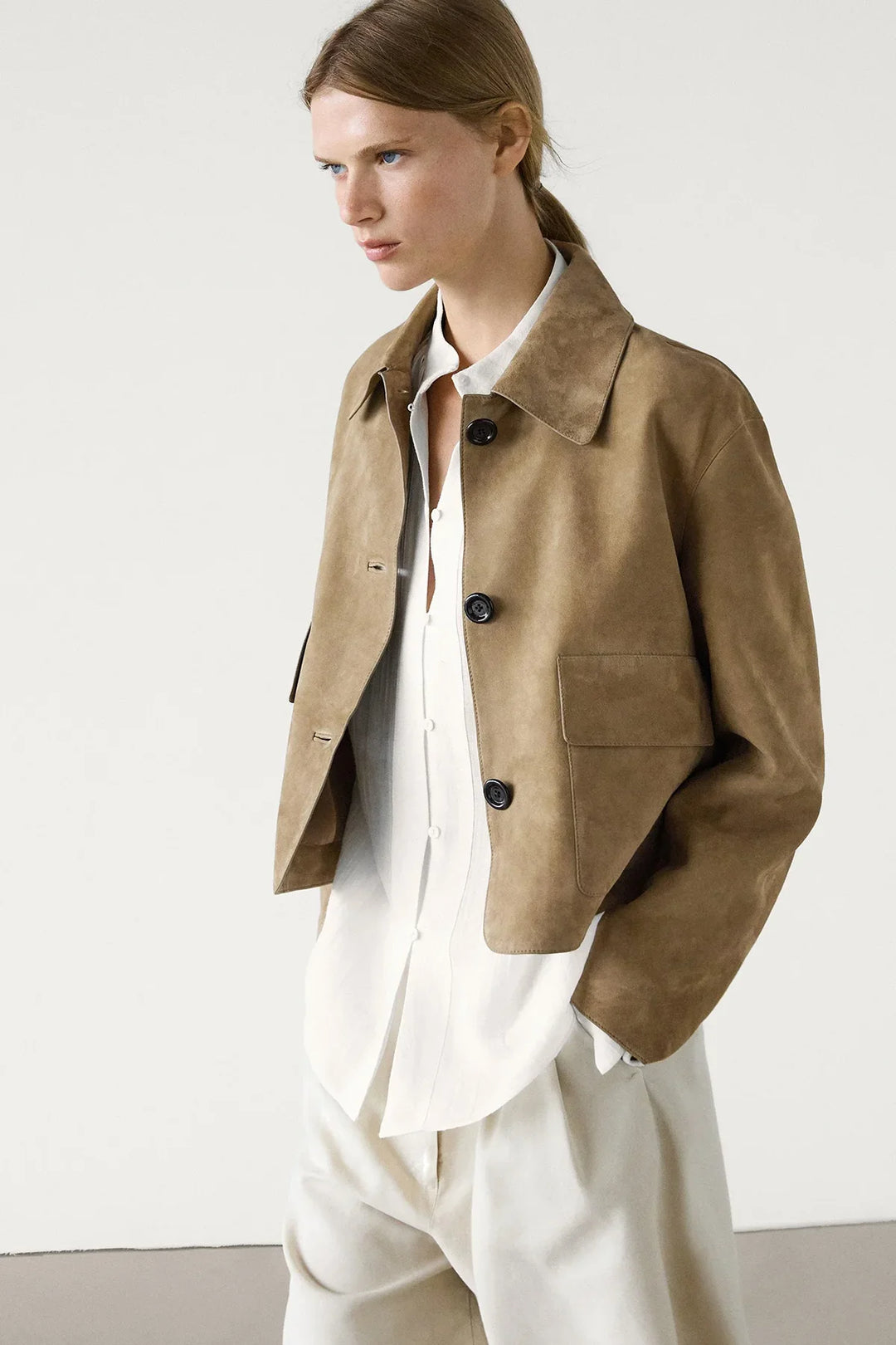 Thea | suede leather jacket