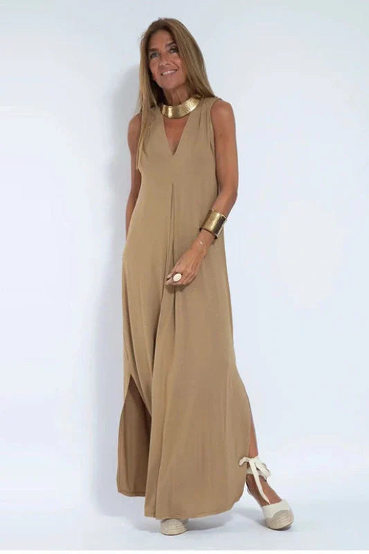 Renee | Elegant long dress + matching cardigan FREE