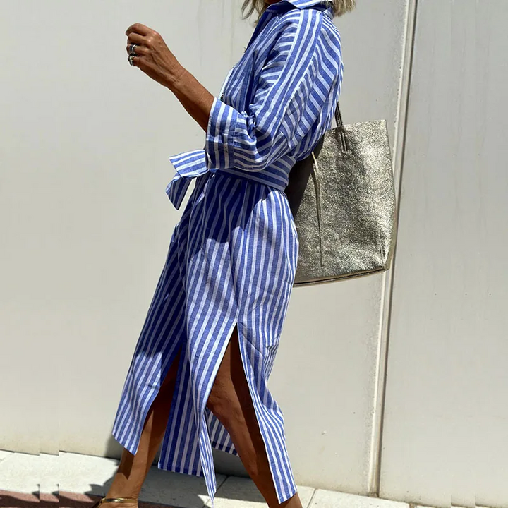 Beck | Striped Shirt Dress