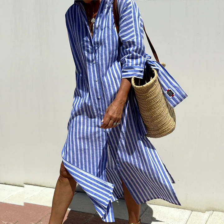 Beck | Striped Shirt Dress